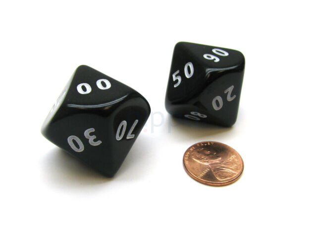 Single Opaque Jumbo D10 - Black
